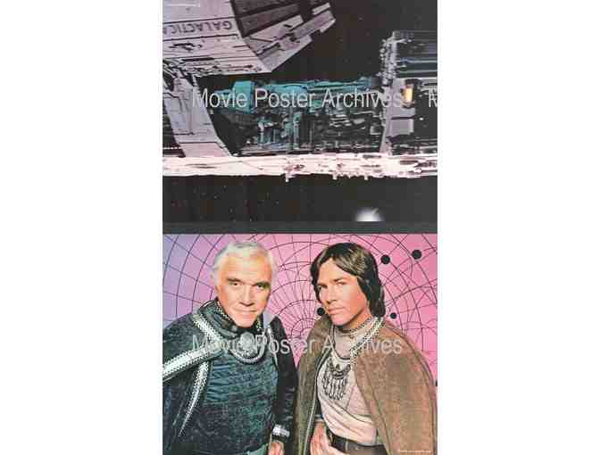 BATTLESTAR GALACTICA, 1978, color cards, Richard Hatch, Lorne Greene