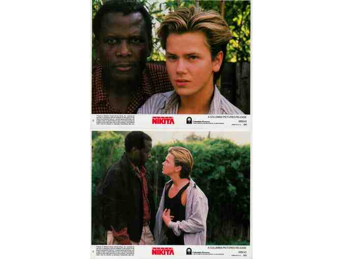 LITTLE NIKITA, 1988, mini lobby card set, Sidney Poitier, River Phoenix