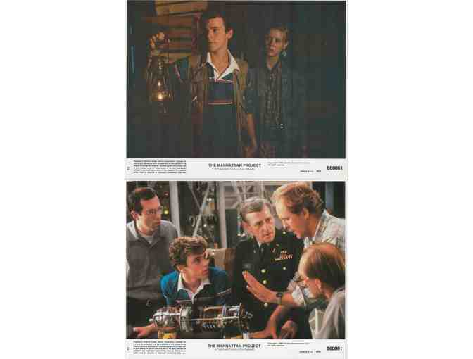 MANHATTAN PROJECT, 1986, mini lobby cards, John Lithgow, Cynthia Nixon