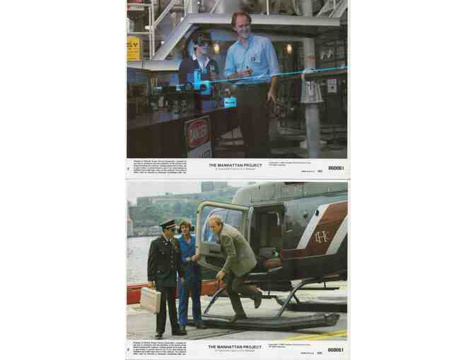 MANHATTAN PROJECT, 1986, mini lobby cards, John Lithgow, Cynthia Nixon