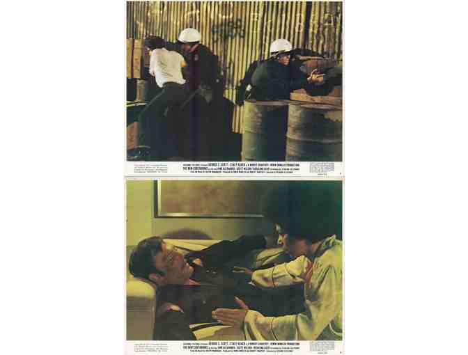 NEW CENTURIONS, 1972, mini lobby cards, George C. Scott, Stacy Keach