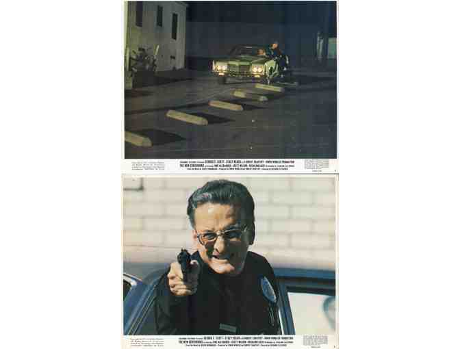 NEW CENTURIONS, 1972, mini lobby cards, George C. Scott, Stacy Keach