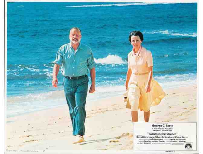 ISLAND IN THE STREAM, 1977, Spanish lobby cards, George C. Scott, Clair Bloom