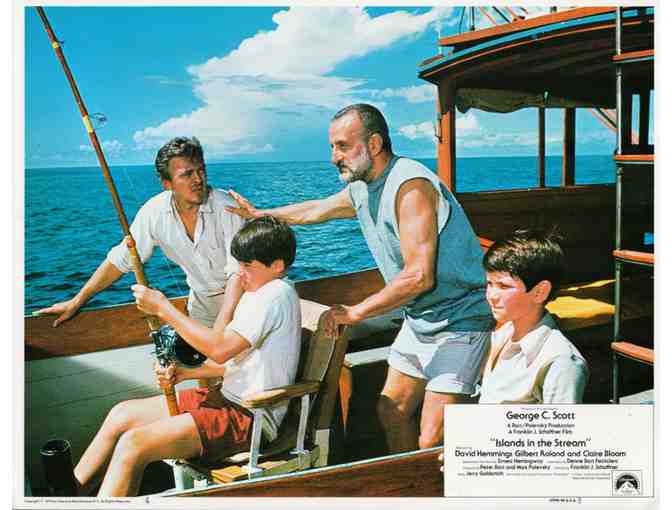 ISLAND IN THE STREAM, 1977, Spanish lobby cards, George C. Scott, Clair Bloom