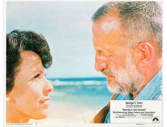 ISLAND IN THE STREAM, 1977, Spanish lobby cards, George C. Scott, Clair Bloom