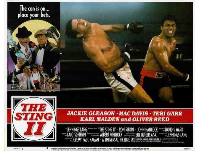 STING II, 1983, lobby card set, Jackie Gleason, Mac Davis