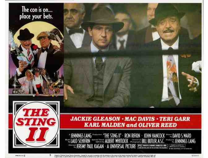 STING II, 1983, lobby card set, Jackie Gleason, Mac Davis