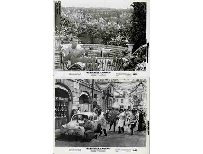 PARIS WHEN IT SIZZLES, 1964, movie stills, Audrey Hepburn and William Holden