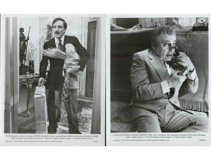 PINK PANTHER STRIKES AGAIN, 1976, movie stills, Peter Sellers, Herbert Lom