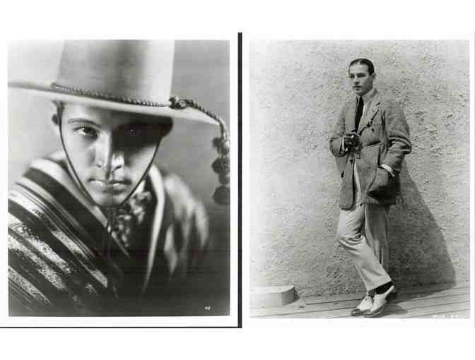 RUDOLPH VALENTINO, group of classic celebrity portraits, stills or photos