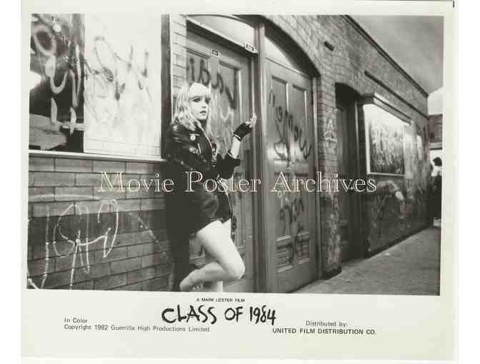 CLASS OF 84, 1982, movie still set, Michael J. Fox, Roddy McDowall,