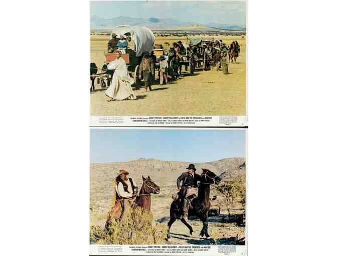 BUCK AND THE PREACHER, 1972, mini lobby cards, Sidney Poitier, Harry Belafonte