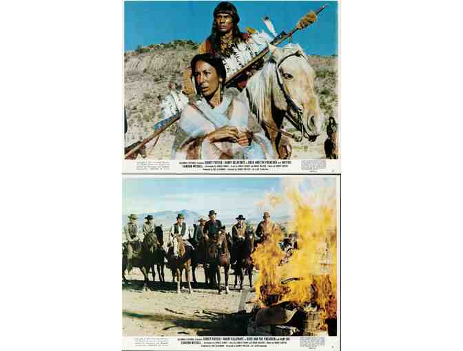 BUCK AND THE PREACHER, 1972, mini lobby cards, Sidney Poitier, Harry Belafonte