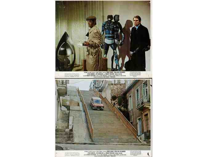 BURGLARS, 1972, mini lobby cards, Omar Sharif, Dyan Cannon