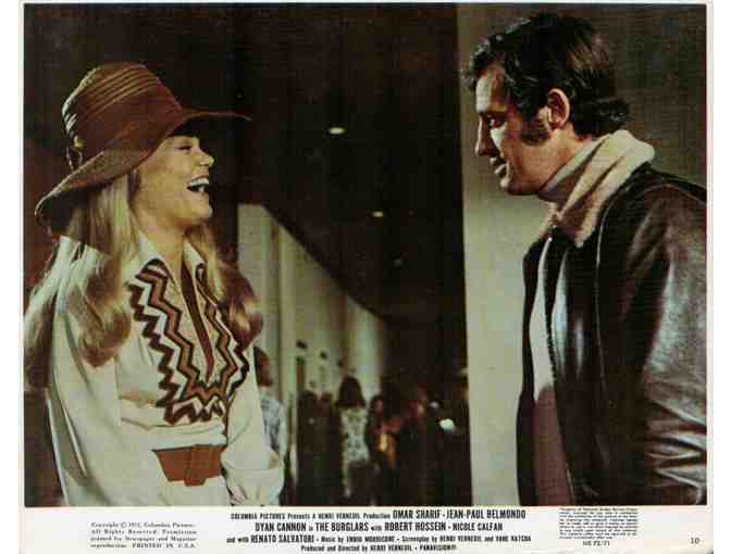 BURGLARS, 1972, mini lobby cards, Omar Sharif, Dyan Cannon