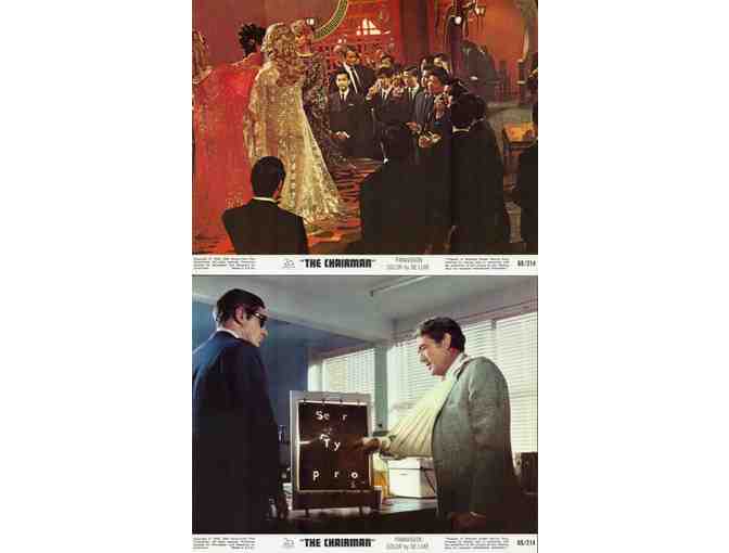 CHAIRMAN, 1969, mini lobby cards, Gregory Peck, Anne Heywood