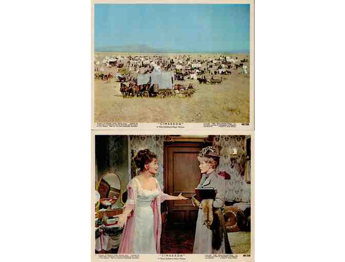 CIMARRON, 1960, mini lobby cards, Glenn Ford, Anne Baxter