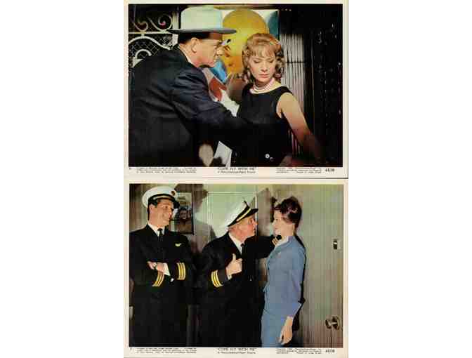 COME FLY WITH ME, 1963, mini lobby cards, Dolores Hart, Karl Malden