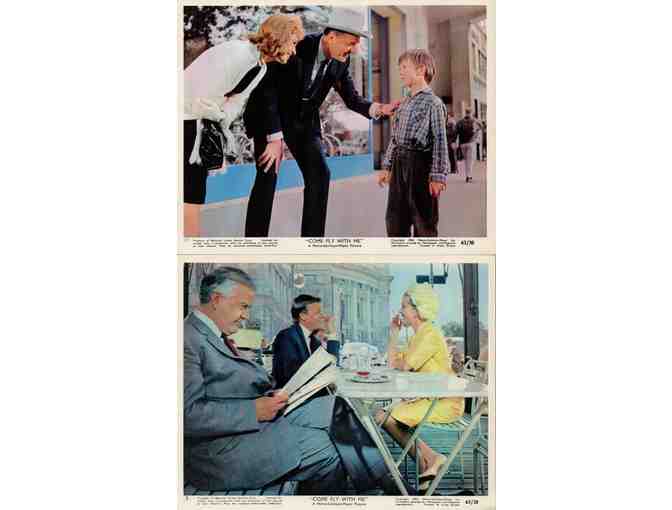 COME FLY WITH ME, 1963, mini lobby cards, Dolores Hart, Karl Malden