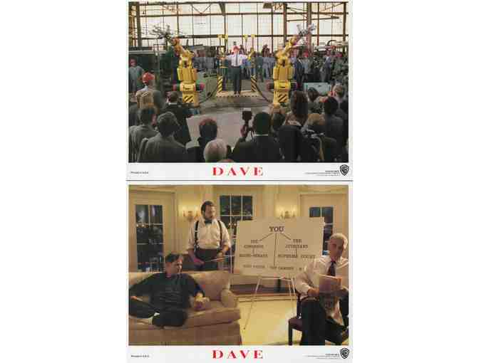 DAVE, 1993, mini lobby cards Kevin Kline, Sigourney Weaver