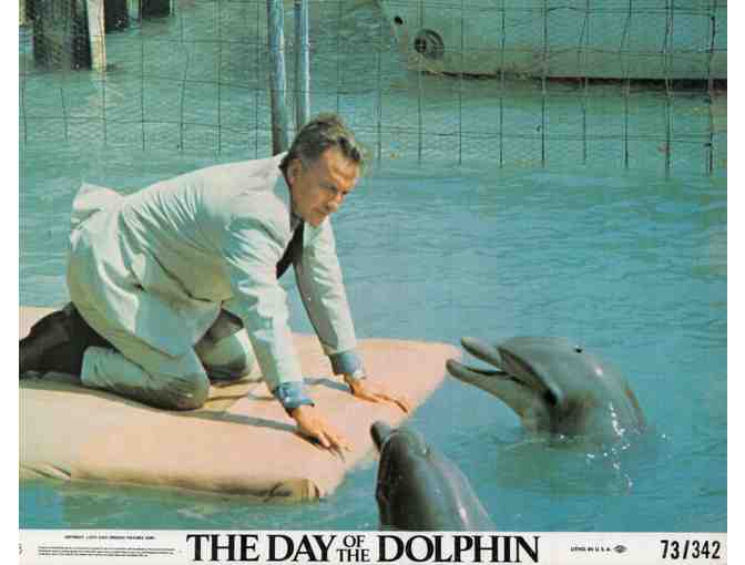 DAY OF THE DOLPHIN, 1973, mini lobby cards, George C. Scott, Paul Sorvino