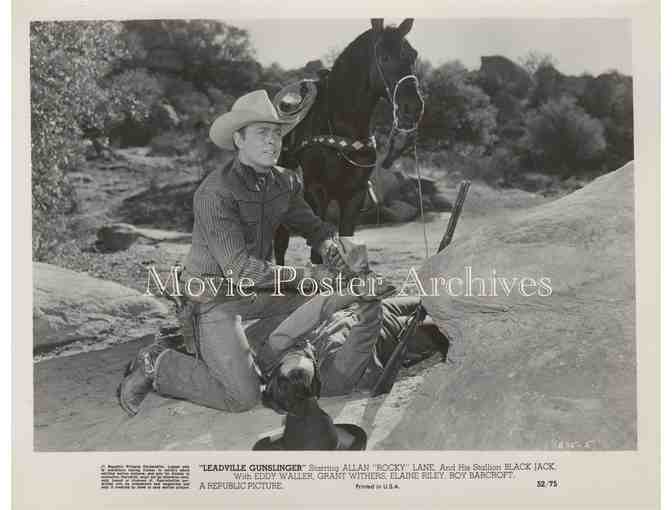 LEADVILLE GUNSLINGER, 1952, movie still set Allan Rocky Lane, Eddy Waller.