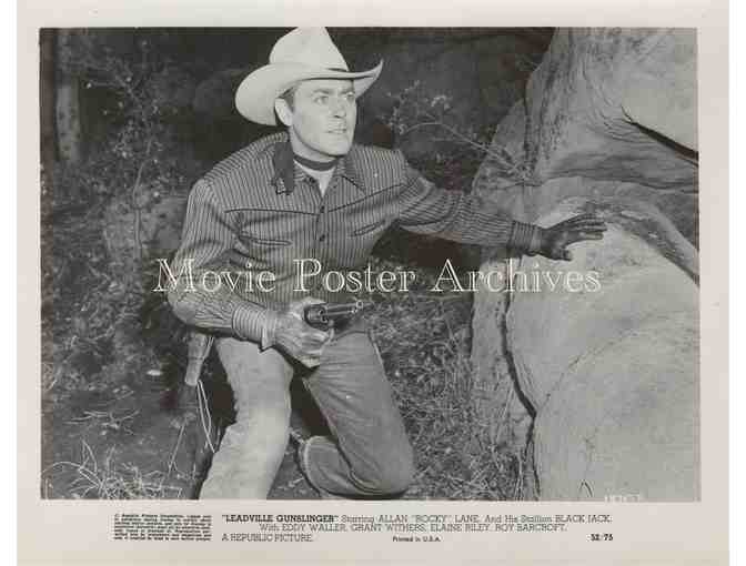 LEADVILLE GUNSLINGER, 1952, movie still set Allan Rocky Lane, Eddy Waller.