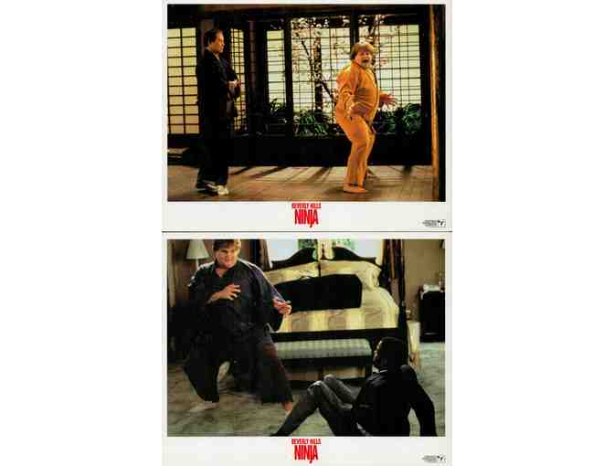 BEVERLY HILLS NINJA, 1996, mini lobby cards, Chris Farley, Chris Rock