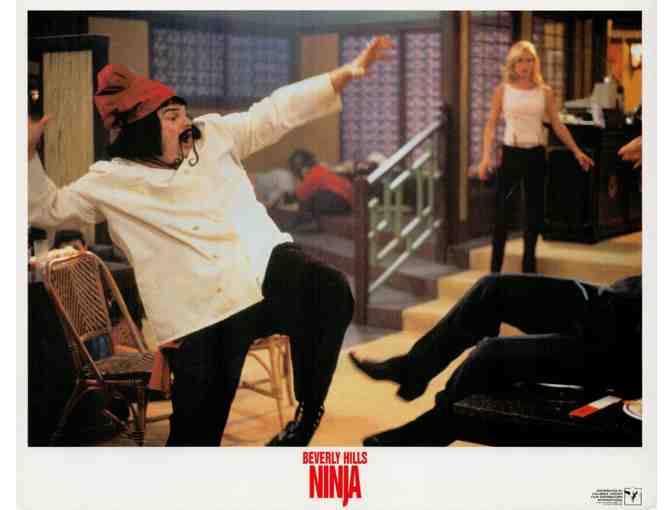 BEVERLY HILLS NINJA, 1996, mini lobby cards, Chris Farley, Chris Rock