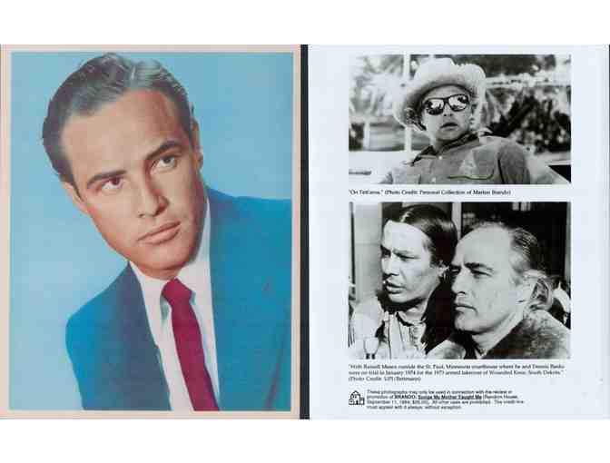 Marlon Brando, group of classic celebrity portraits, stills or photos