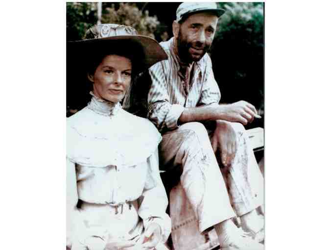 AFRICAN QUEEN, 1952, movie stills, Humphrey Bogart, Katharine Hepburn