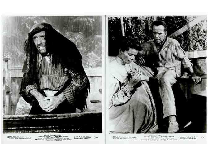 AFRICAN QUEEN, 1952, movie stills, Humphrey Bogart, Katharine Hepburn