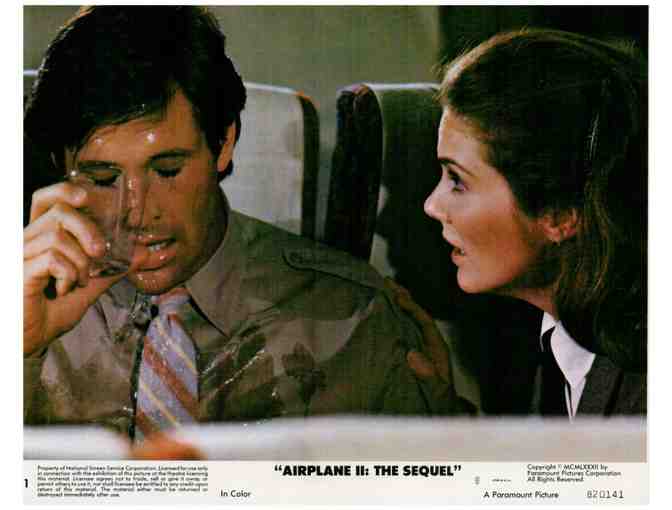 AIRPLANE II: THE SEQUEL, 1982, mini lobby cards, Robert Hays, Julie Hagerty