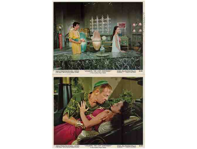 ATLANTIS THE LOST CONTINENT, 1961, mini lobby cards, Anthony Hall