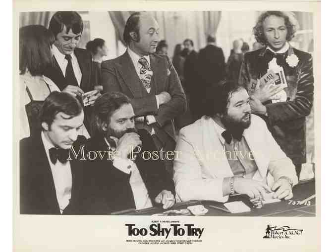 TOO SHY TO TRY, 1983, movie stills, collectors lot, Pierre Richard, Aldo Maccione,