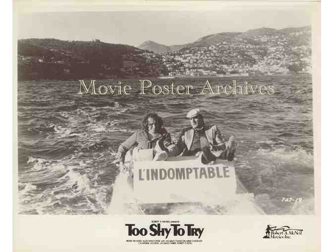 TOO SHY TO TRY, 1983, movie stills, collectors lot, Pierre Richard, Aldo Maccione,