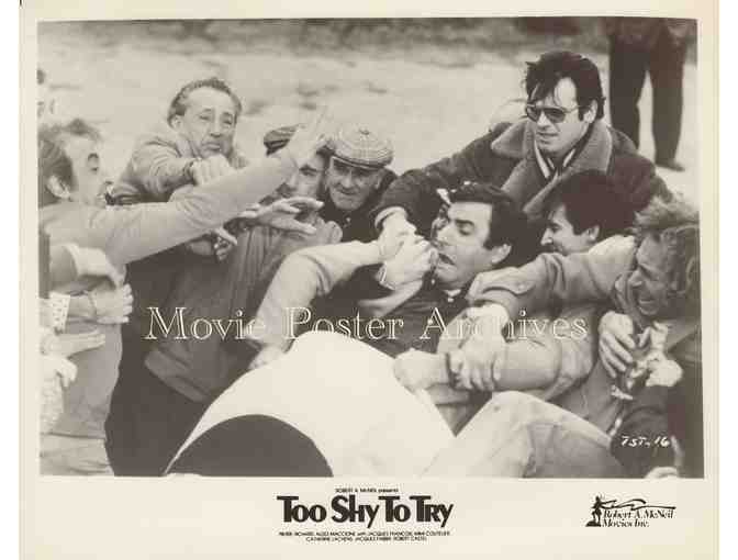 TOO SHY TO TRY, 1983, movie stills, collectors lot, Pierre Richard, Aldo Maccione,