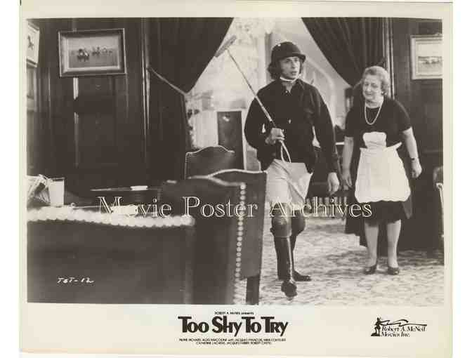 TOO SHY TO TRY, 1983, movie stills, collectors lot, Pierre Richard, Aldo Maccione,