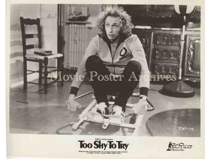 TOO SHY TO TRY, 1983, movie stills, collectors lot, Pierre Richard, Aldo Maccione,