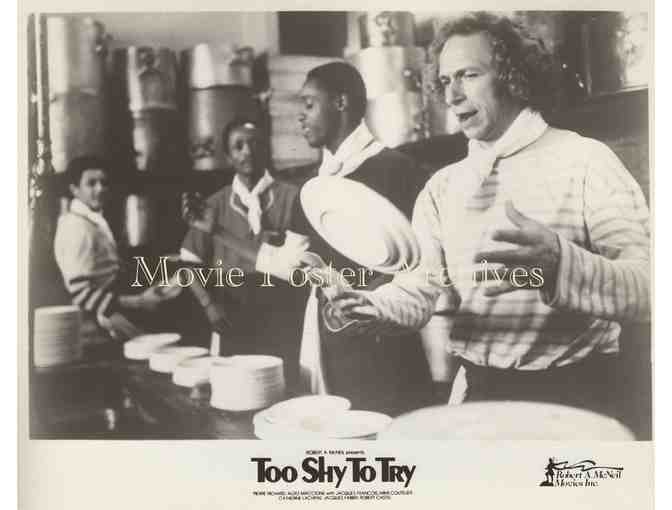 TOO SHY TO TRY, 1983, movie stills, collectors lot, Pierre Richard, Aldo Maccione,