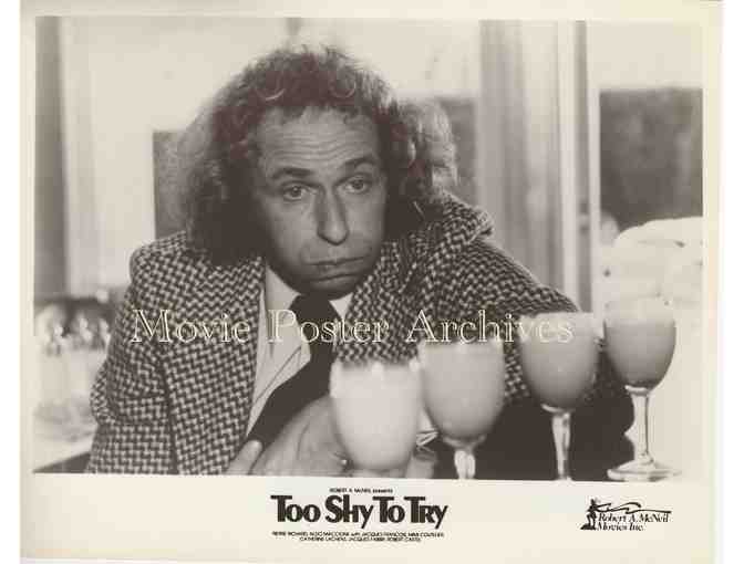 TOO SHY TO TRY, 1983, movie stills, collectors lot, Pierre Richard, Aldo Maccione,