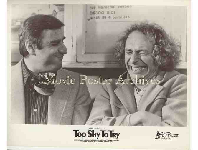 TOO SHY TO TRY, 1983, movie stills, collectors lot, Pierre Richard, Aldo Maccione,