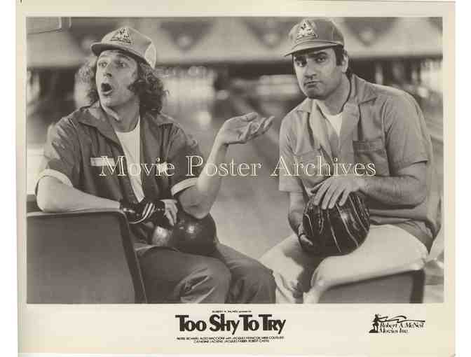 TOO SHY TO TRY, 1983, movie stills, collectors lot, Pierre Richard, Aldo Maccione,