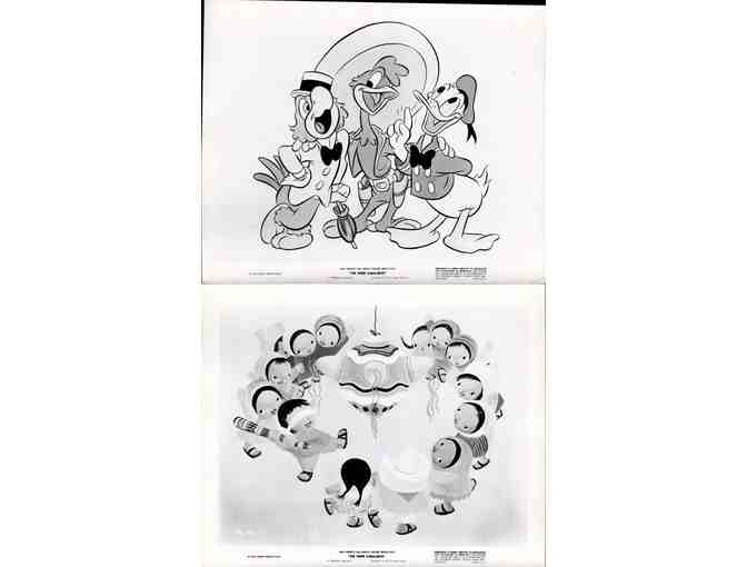 THREE CABALLEROS, 1944, British front of house cards, Walt Disney live and animation