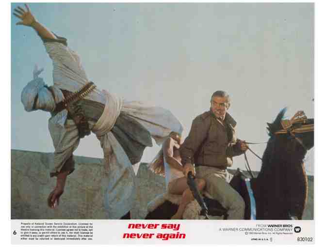 NEVER SAY NEVER AGAIN, 1983, cards and stills, 007 Sean Connery, Kim Basinger