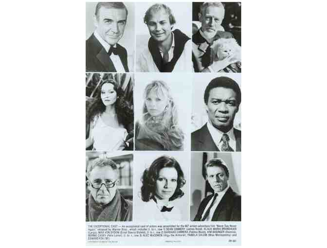 NEVER SAY NEVER AGAIN, 1983, cards and stills, 007 Sean Connery, Kim Basinger