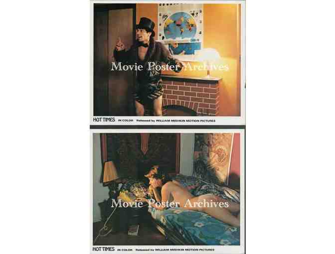 HOT TIMES, 1974, mini lobby cards, Henry Cory, Gail Lorber, Amy Farber