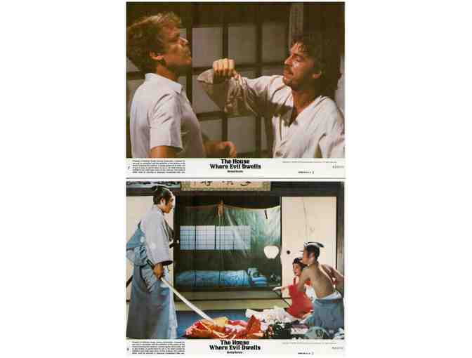 HOUSE WHERE EVIL DWELLS, 1982, mini lobby cards, Edward Albert