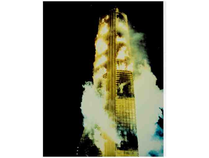 TOWERING INFERNO, 1974, color photographs, Steve McQueen, Paul Newman