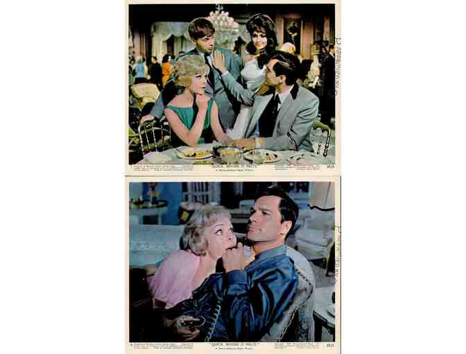 QUICK BEFORE IT MELTS, 1965, mini lobby cards, Robert Morse, George Maharis